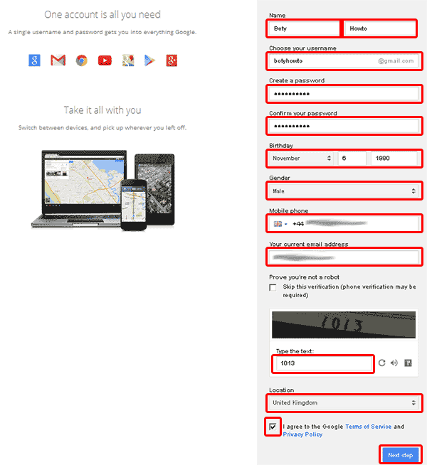 create gmail account 2